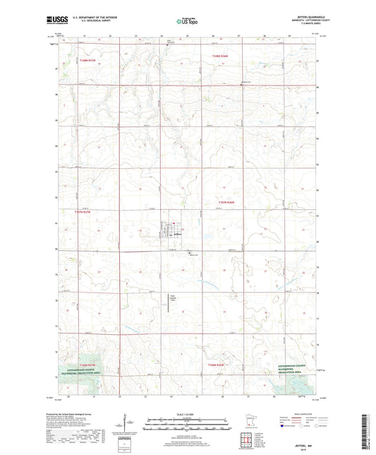 Jeffers Minnesota US Topo Map Image
