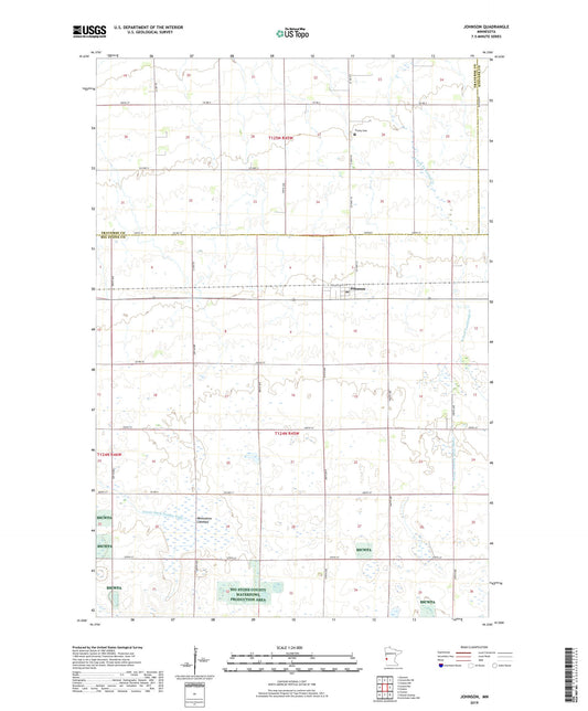 Johnson Minnesota US Topo Map Image