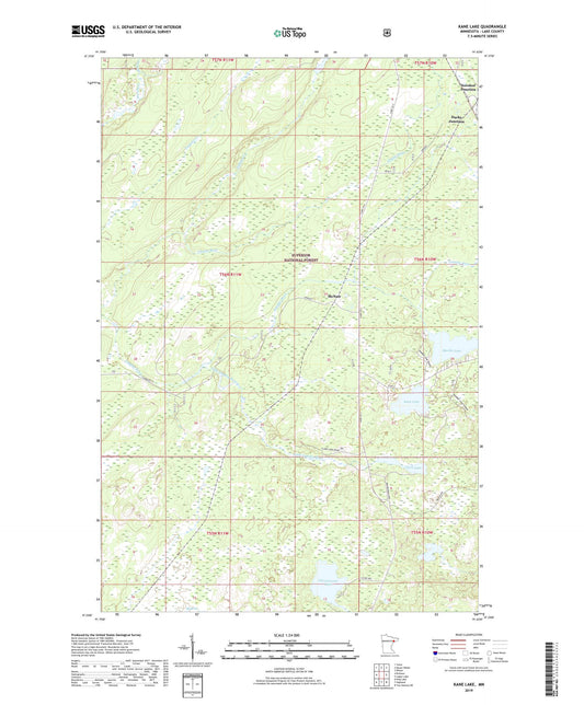 Kane Lake Minnesota US Topo Map Image