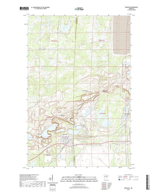 Keewatin Minnesota US Topo Map Image