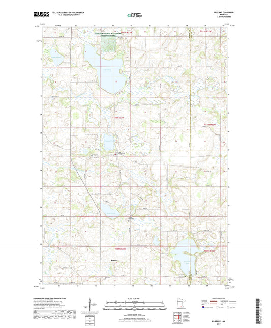 Kilkenny Minnesota US Topo Map Image