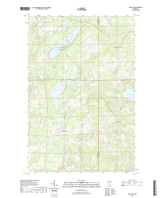 King Lake Minnesota US Topo Map Image