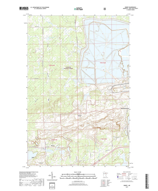 Kinney Minnesota US Topo Map Image