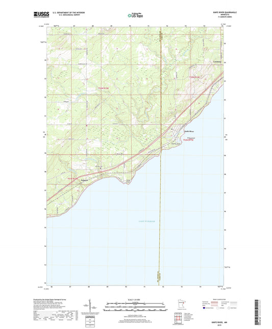 Knife River Minnesota US Topo Map Image