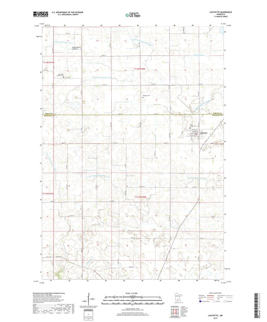 Lafayette Minnesota US Topo Map Image