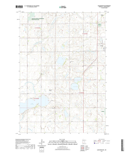 Lake Benton NE Minnesota US Topo Map Image