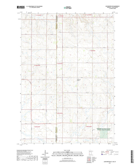 Lake Benton SW Minnesota US Topo Map Image