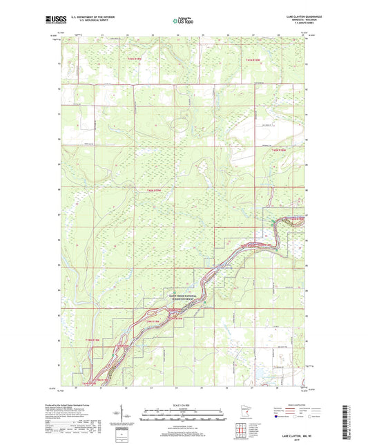 Lake Clayton Minnesota US Topo Map Image