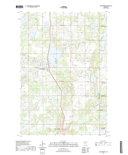 Lake Fremont Minnesota US Topo Map Image