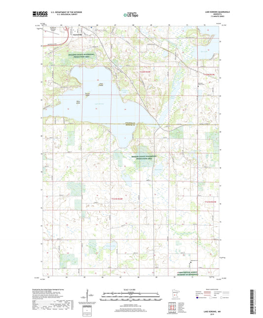 Lake Koronis Minnesota US Topo Map Image