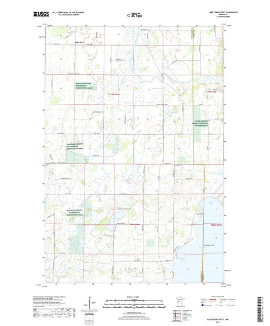 Lake Osakis West Minnesota US Topo Map Image