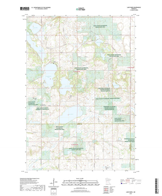 Lake Simon Minnesota US Topo Map Image