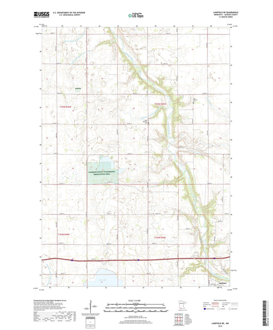Lakefield NE Minnesota US Topo Map Image