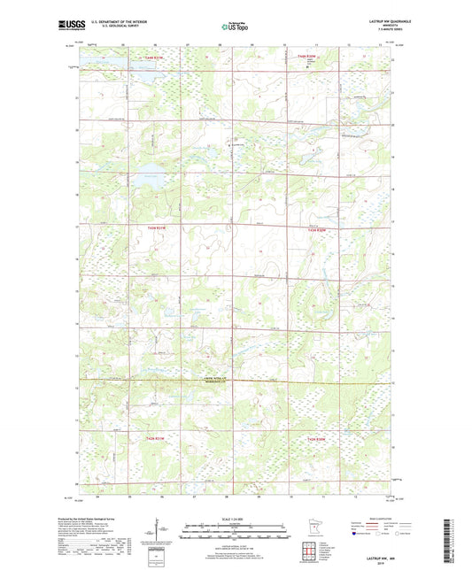 Lastrup NW Minnesota US Topo Map Image