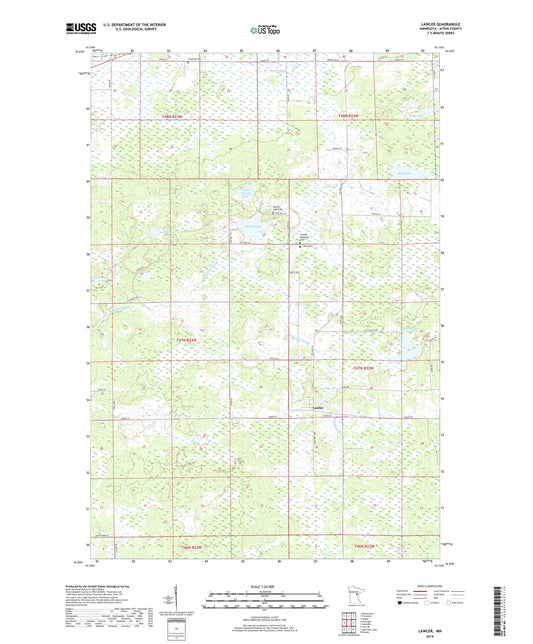 Lawler Minnesota US Topo Map Image