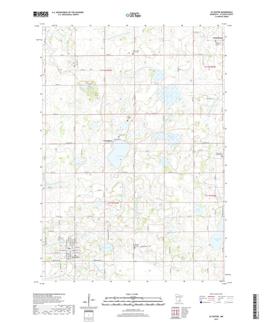 Le Center Minnesota US Topo Map Image