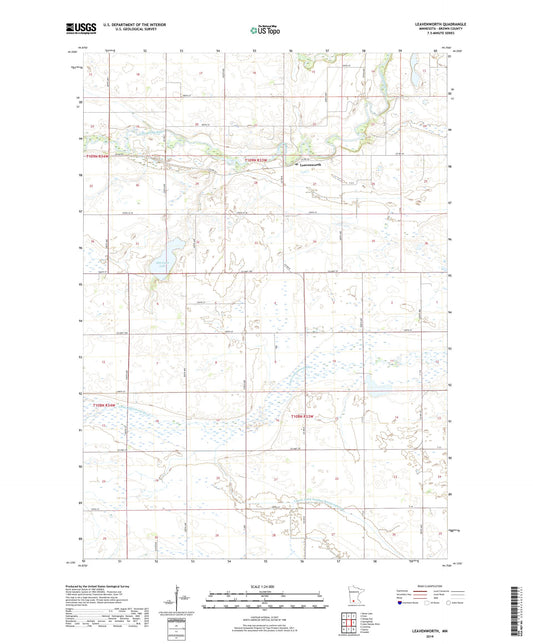Leavenworth Minnesota US Topo Map Image