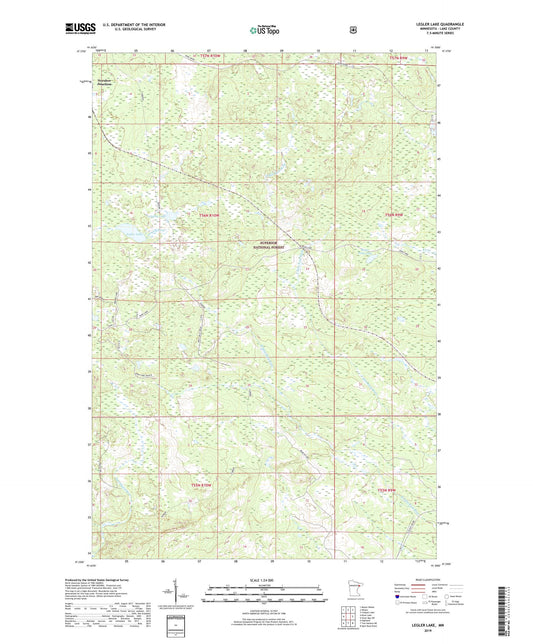 Legler Lake Minnesota US Topo Map Image