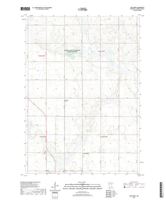 Lime Creek Minnesota US Topo Map Image