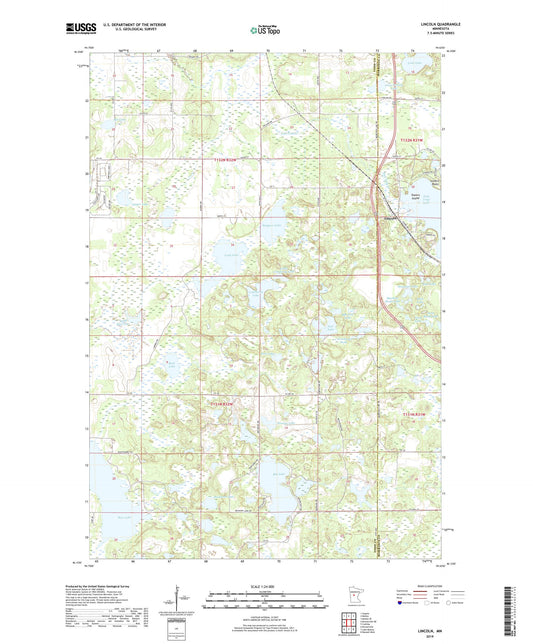 Lincoln Minnesota US Topo Map Image