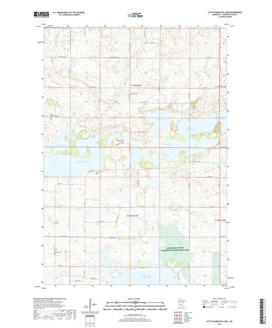 Little Kandiyohi Lake Minnesota US Topo Map Image