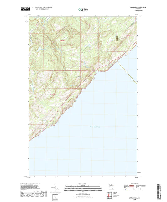 Little Marais Minnesota US Topo Map Image