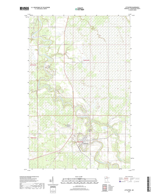 Littlefork Minnesota US Topo Map Image