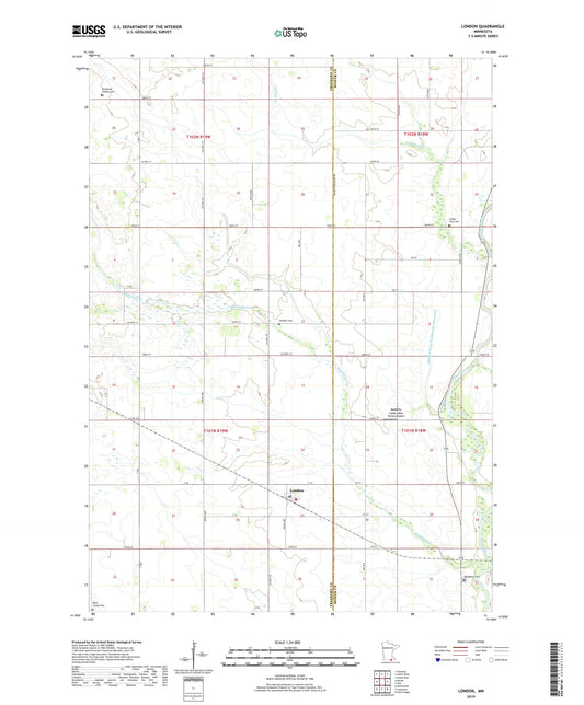 London Minnesota US Topo Map Image