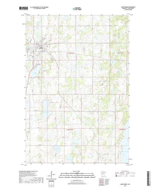 Long Prairie Minnesota US Topo Map Image