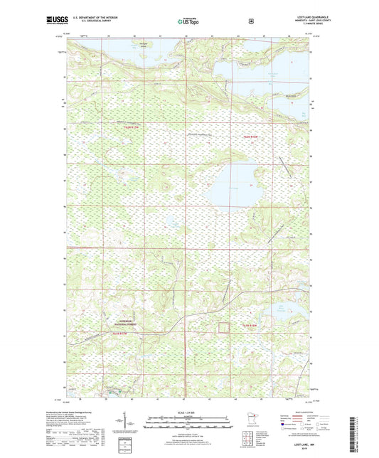Lost Lake Minnesota US Topo Map Image