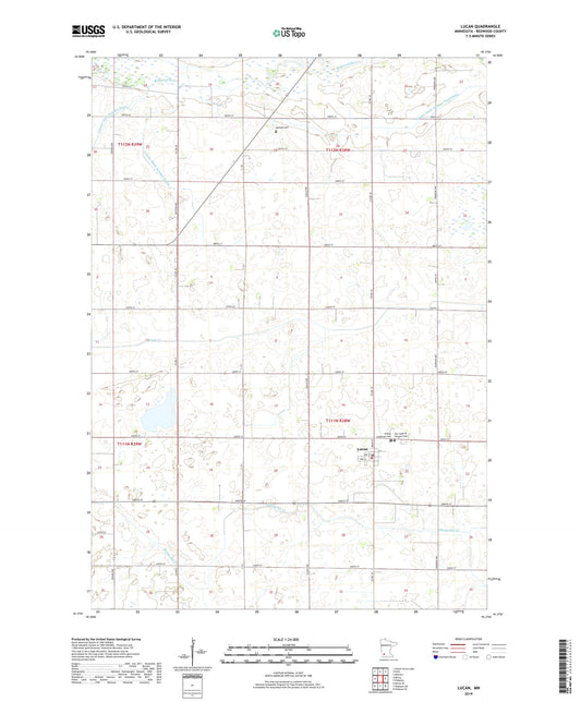 Lucan Minnesota US Topo Map Image