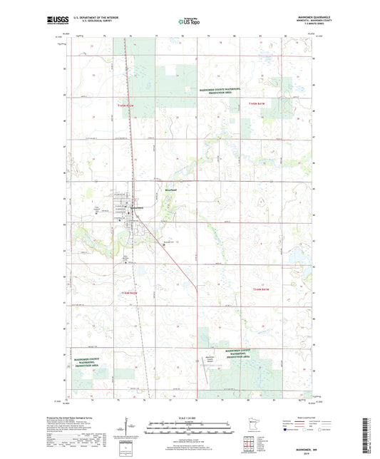 Mahnomen Minnesota US Topo Map Image
