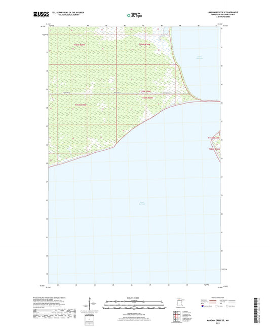 Manomin Creek SE Minnesota US Topo Map Image
