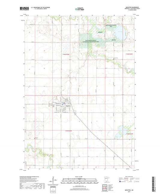 Mapleton Minnesota US Topo Map Image