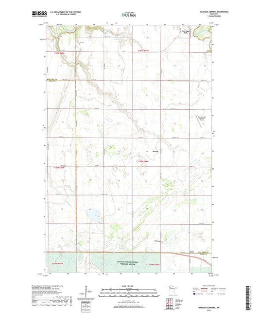 Marcoux Corners Minnesota US Topo Map Image