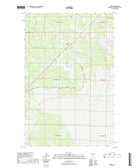 Margie Minnesota US Topo Map Image