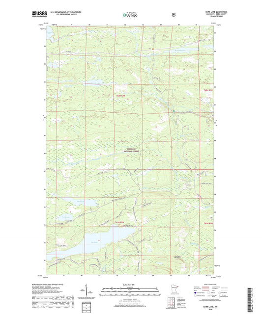 Mark Lake Minnesota US Topo Map Image