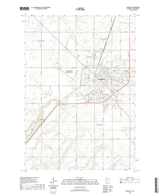 Marshall Minnesota US Topo Map Image