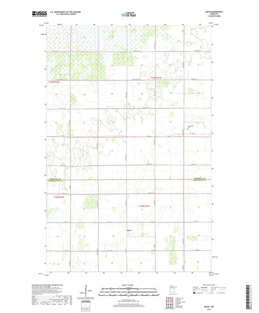 Mavie Minnesota US Topo Map Image