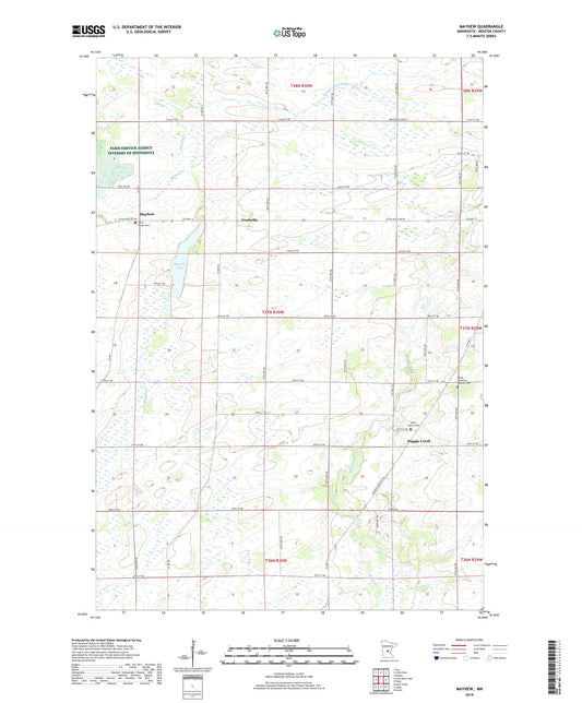 Mayhew Minnesota US Topo Map Image