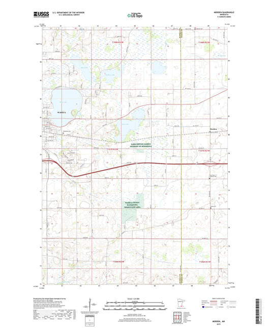 Meriden Minnesota US Topo Map Image