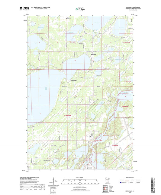 Merrifield Minnesota US Topo Map Image