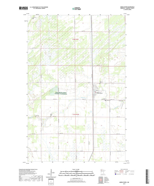 Middle River Minnesota US Topo Map Image