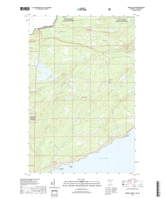 Mineral Center Minnesota US Topo Map Image