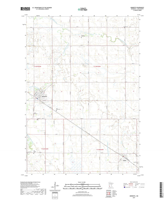 Minneota Minnesota US Topo Map Image