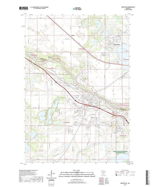 Monticello Minnesota US Topo Map Image
