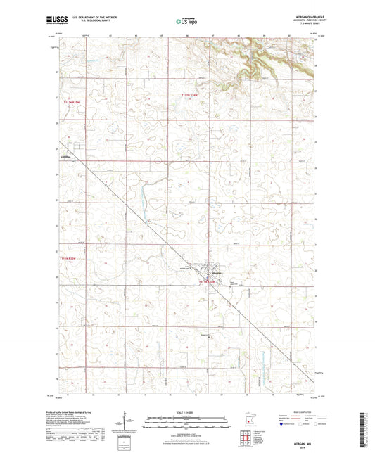 Morgan Minnesota US Topo Map Image
