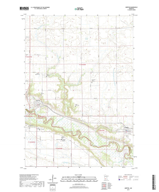 Morton Minnesota US Topo Map Image