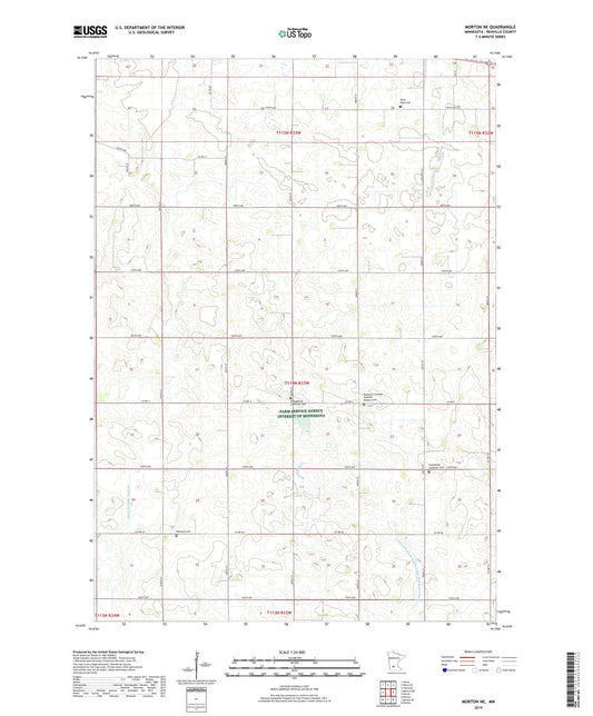 Morton NE Minnesota US Topo Map Image