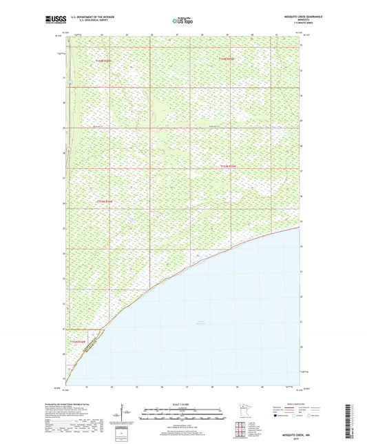Mosquito Creek Minnesota US Topo Map Image